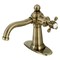 Kingston Brass KSD154BXAB Single-Handle Bathroom Faucet with Push Pop-Up, Antique Brass KSD154BXAB - alternate 1